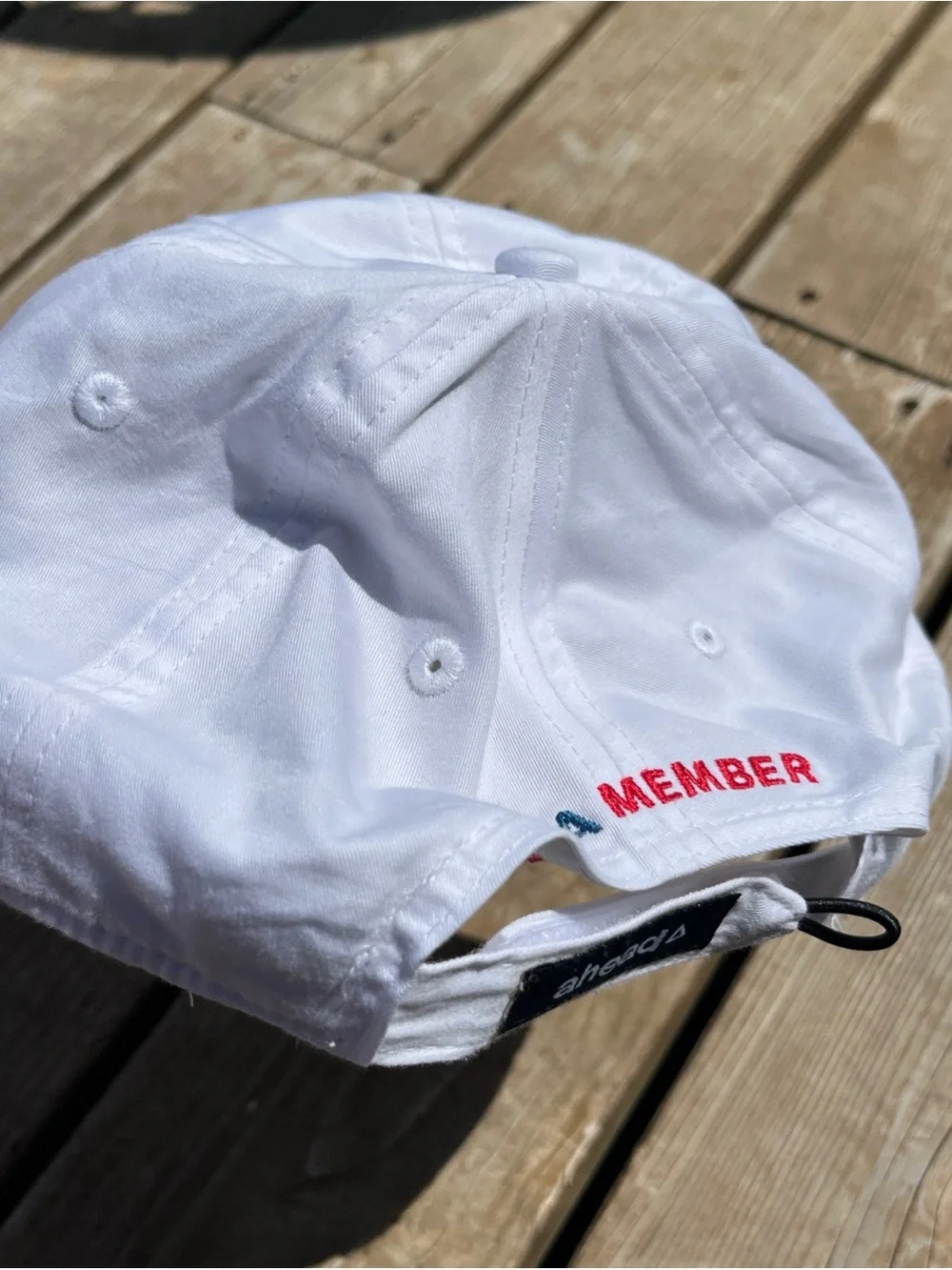 123rd U.S. Open LACC Ahead Hat Cap Strap Back Mens One Size White Golf USGA